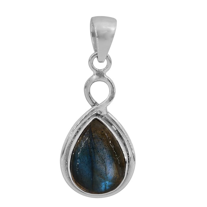 Labradorite Silver Pendant