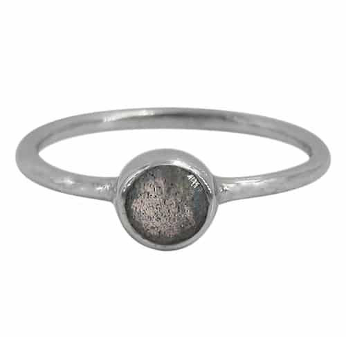Stone Labradorite Silver Ring