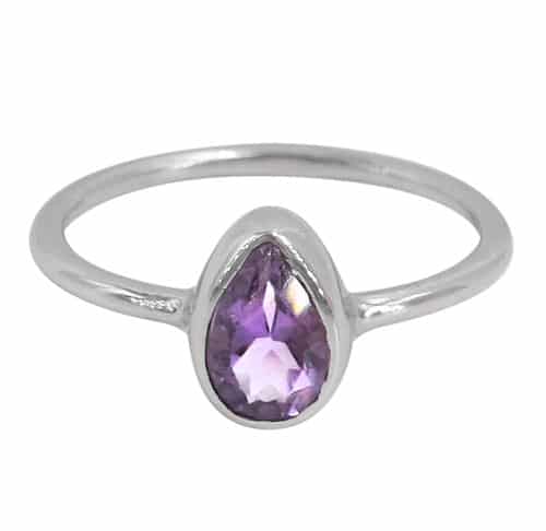 Amethyst Silver Ring