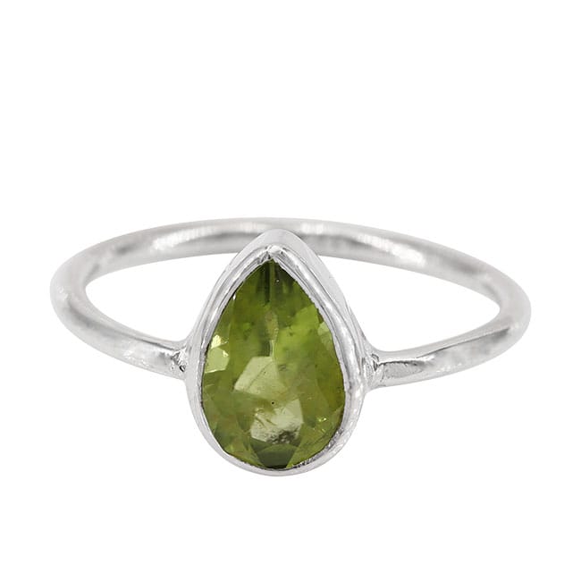 Peridot Silver Ring