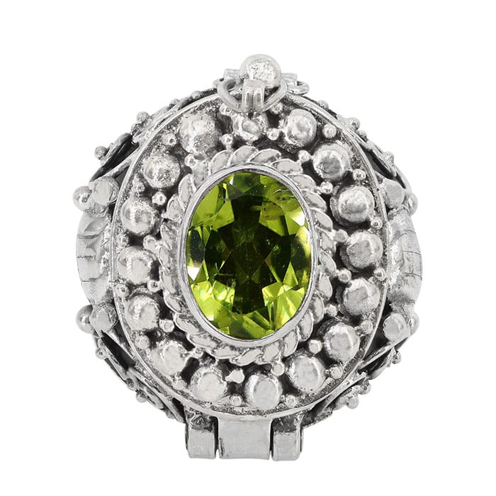 Peridot Poison Silver Ring