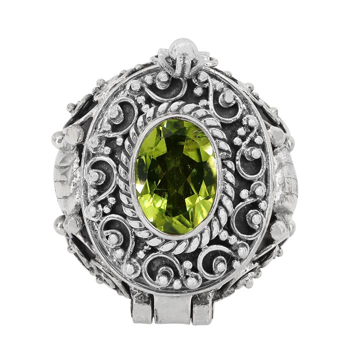 Peridot Poison Silver Ring