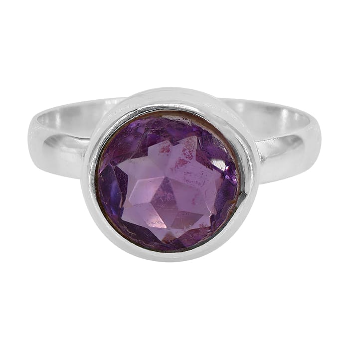 Amethyst Silver Ring
