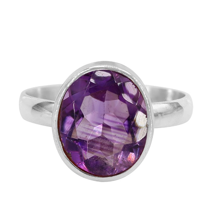 Amethyst Silver Ring