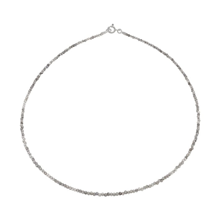 Herkimer Quartz Silver Necklace