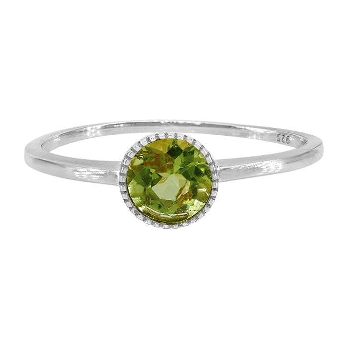 Peridot Silver Ring