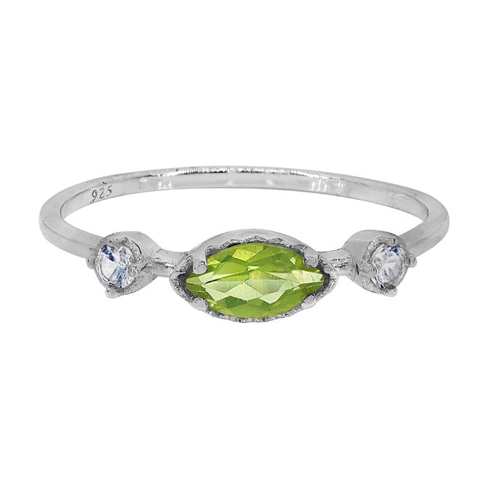 Peridot Silver Ring