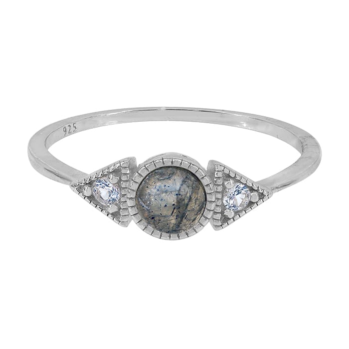 Labradorite Silver Ring