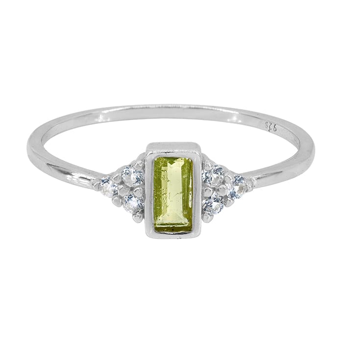 Peridot Silver Ring