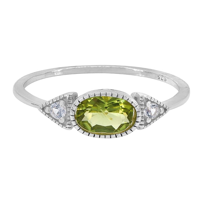 Peridot Silver Ring
