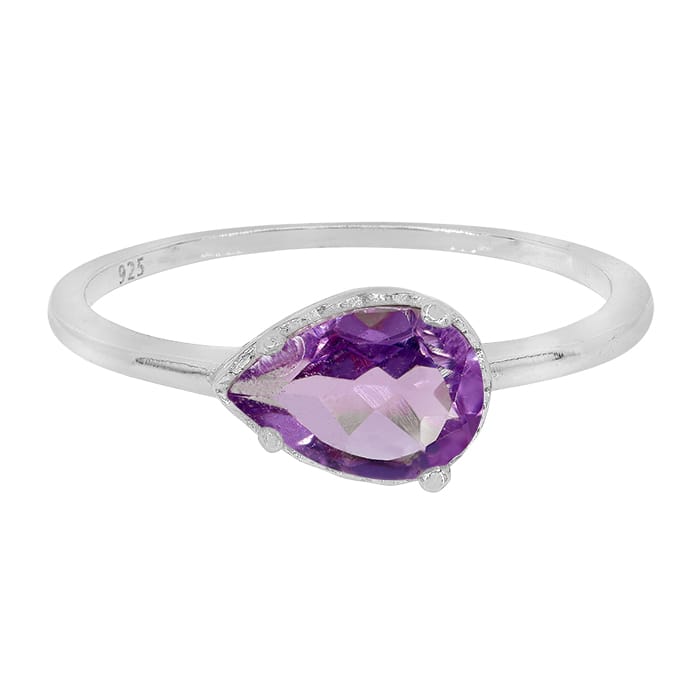 Amethyst Silver Ring