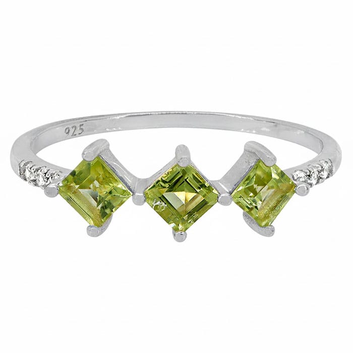 Peridot Silver Ring