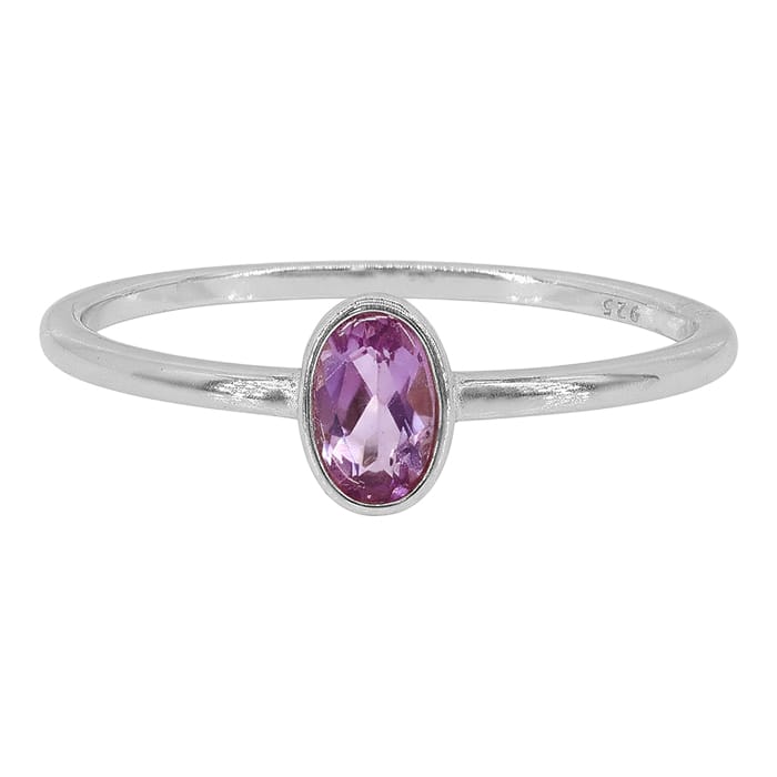 Amethyst Silver Ring