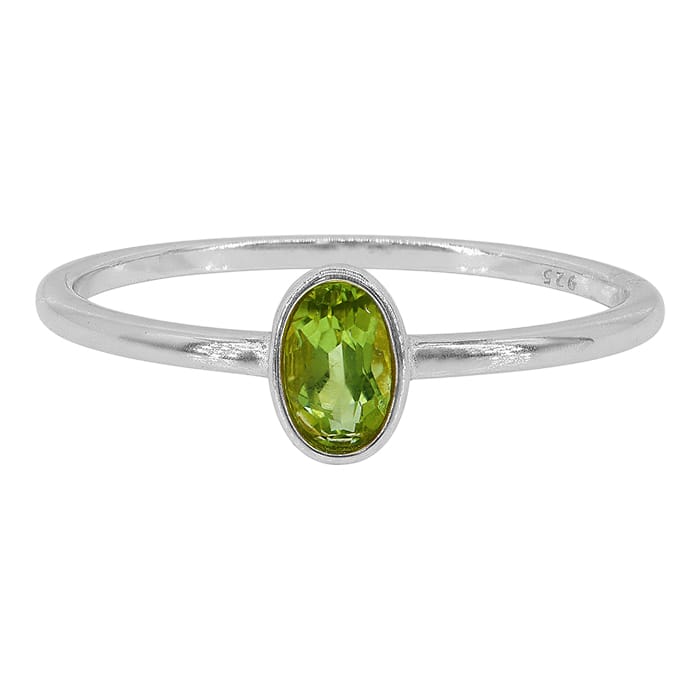 Peridot Silver Ring