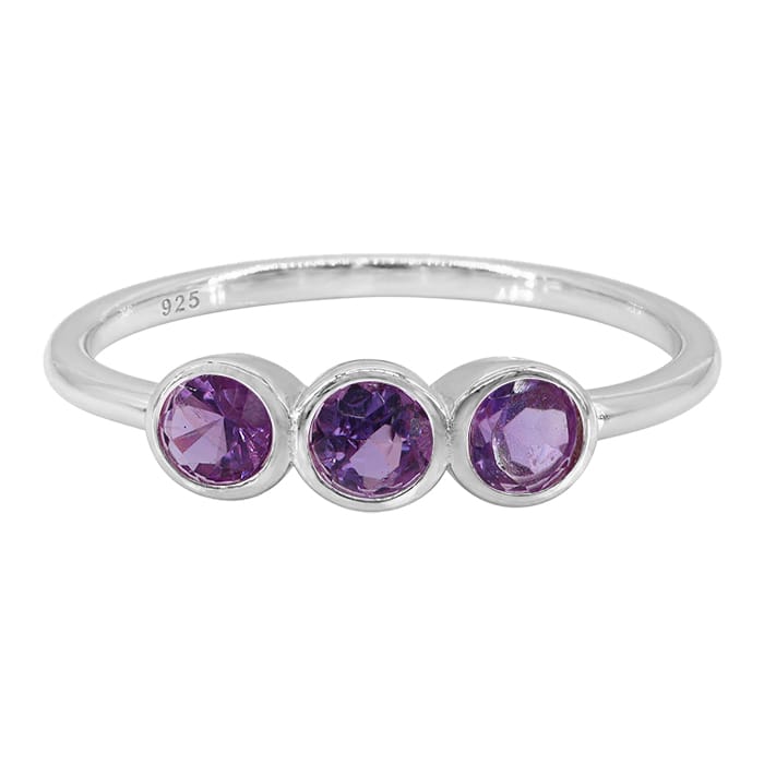 Amethyst Silver Ring