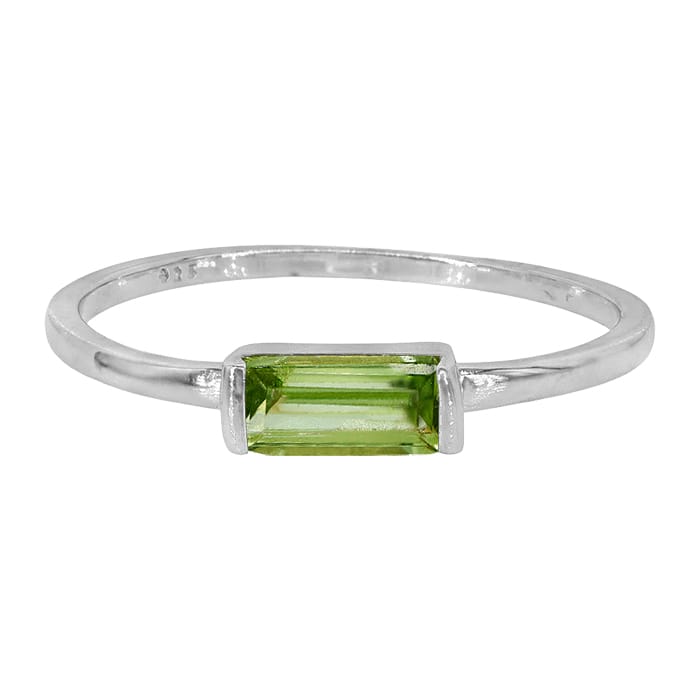Peridot Silver Ring